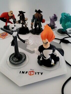 Disney Infinity Figures & Portal Bundle Untested Lot of 8 Jack Skellington